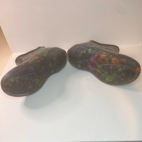 Corkys Stormy Multicolor Fleur-de-lis Ankle Rain boot/Booties - Picture 3 of 7